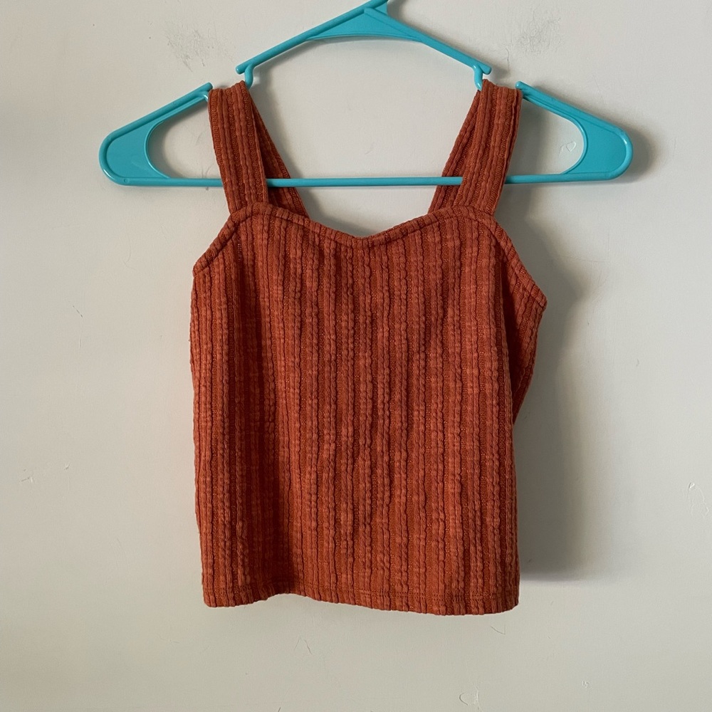 Good Luck Girl cropped tank top. Ladies size M